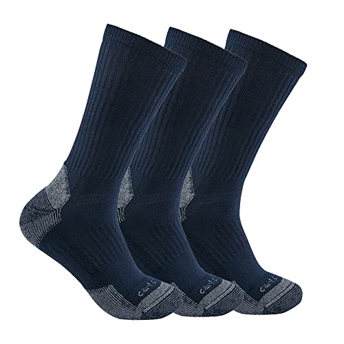 Carhartt Men's Midweight Cotton Blend Sock 3 Pack