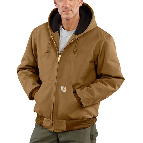 Carhartt Men's Loose Fit Firm Duck Insulated Flannel-Lined Active Jacket