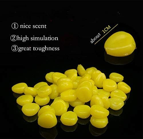 TPR Simulation Fake Corn Soft Baits Corn Carp Fishing Lures Floating Baits with Nice Scent for Carp,Trout Fishing,Cat Fish