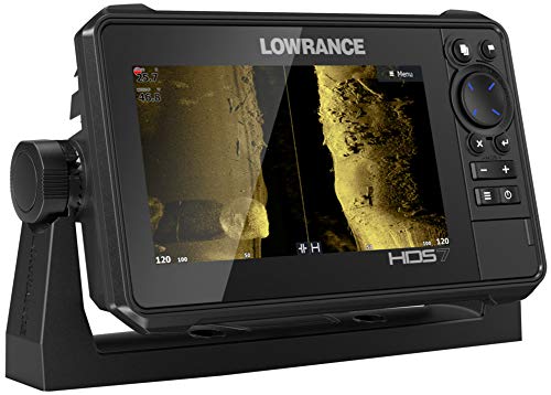 Lowrance HDS-Live Fish Finder, Multi-Touch Screen, Live Sonar Compatible, Preloaded C-MAP US Enhanced Mapping