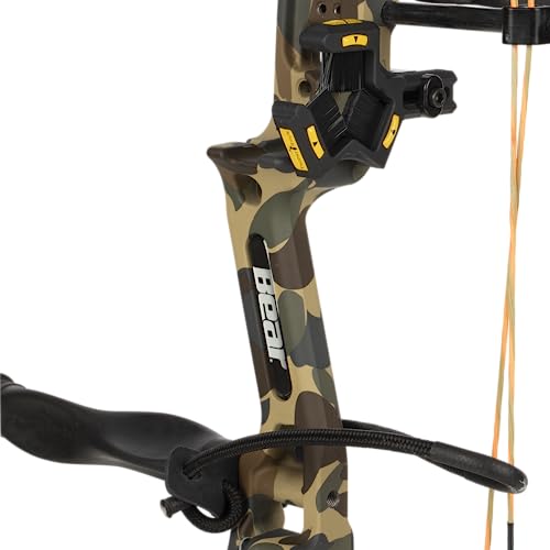 Bear Archery Legit Ready to Hunt Compound Bow Package for Adults & Youth, 14”- 30” Draw Length, 10-70 Lbs Draw Weight, Up to 315 FPS, Made in USA, Limited Life-Time Warranty