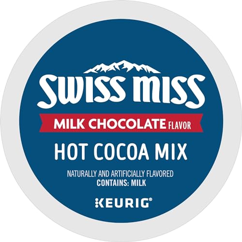 Swiss Miss Milk Chocolate Hot Cocoa, Single-Serve Keurig K-Cup Pods, Hot Chocolate, 44 Count