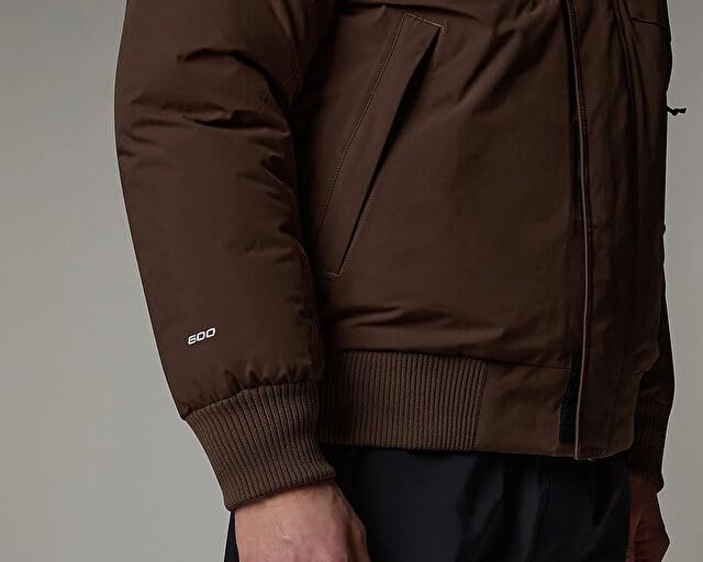 THE NORTH FACE Men's McMurdo Bomber Jacket | Waterproof, Waterfowl Down Insulation, Hooded Jacket