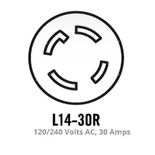 Champion Power Equipment 25-Foot 30-Amp 125/250-Volt Fan-Style Generator Extension Cord (L14-30P to four 5-20R)