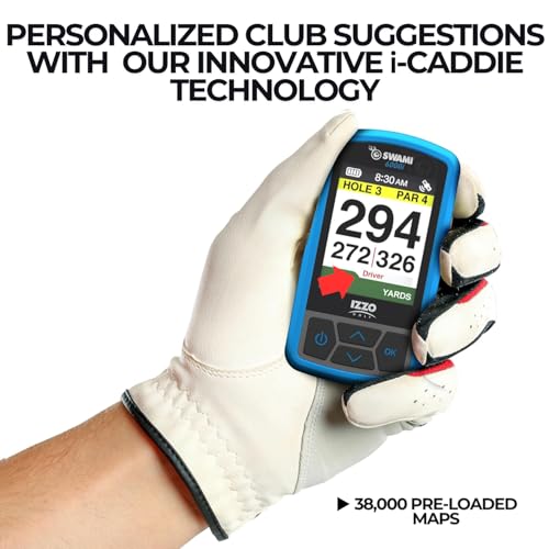Izzo Swami 6000 Handheld Golf GPS Water-Resistant Color Display with 38,000 Course Maps & Scorekeeper