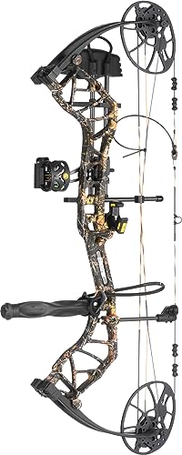 Bear Archery Legit Ready to Hunt Compound Bow Package for Adults & Youth, 14”- 30” Draw Length, 10-70 Lbs Draw Weight, Up to 315 FPS, Made in USA, Limited Life-Time Warranty