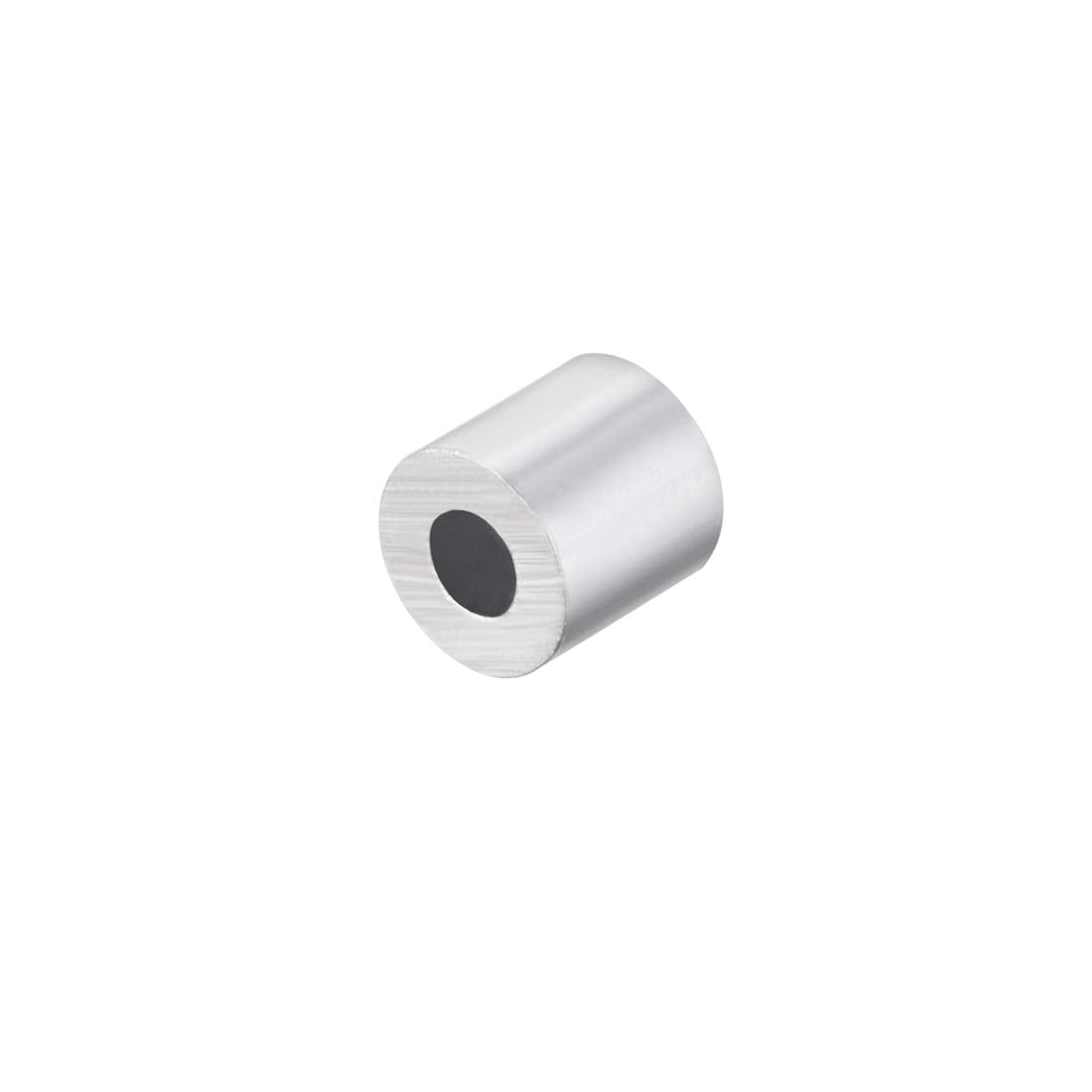 uxcell Aluminum Wire Rope Stop Sleeve Round Cable Ferrule Loop for 3/32" Wire Rope Pack of 100
