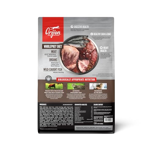 ORIJEN Grain Free High Protein Premium Dry Cat Food Original Recipe, 4lb Bag