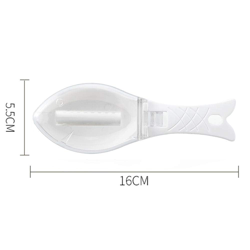 4 Pieces Stainless Steel Fast Remove Fish Skin Brush Plastic Fish Scales Graters Scraper Easy Kitchen Cleaning Tool (4pcs Set)