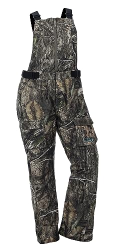DOING SOMETHING GREAT Kylie 5.0 Camouflage Drop Seat Hunting Bibs for Women, DWR Waterproof, Thin Profile 120g Insulated