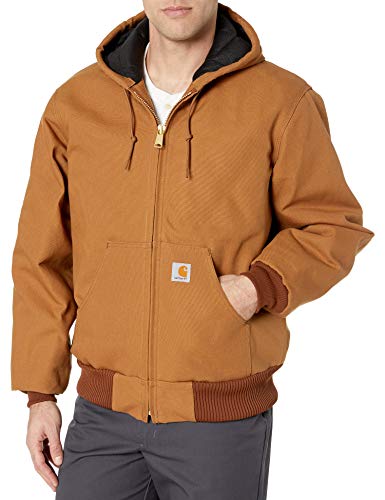 Carhartt Men's Loose Fit Firm Duck Insulated Flannel-Lined Active Jacket