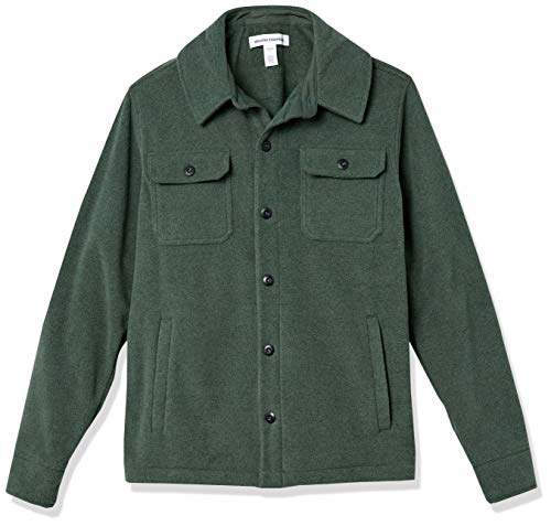 Amazon Essentials Men's Long-Sleeve Polar Fleece Shirt Jacket