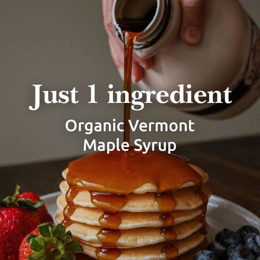 Vermont Maple Syrup - 64 oz Grade A, Golden Delicate Organic Maple Syrup - 100% Pure and Authentic Maple Syrup for Pancakes, Waffles and More - Nut free, Gluten Free, Vegan, Paleo