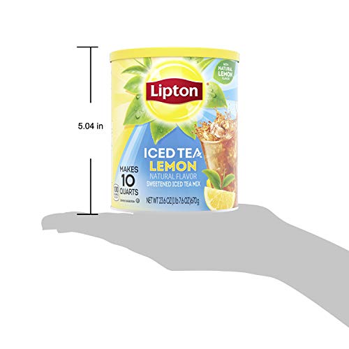 Lipton Lemon Iced Tea Mix, Sweetened, Makes 10 Quarts