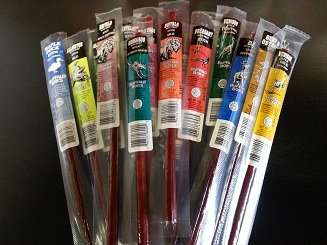 25 Piece Game Jerky Alligator Beef Buffalo Elk Ostrich Kangaroo Venison Wild Boar