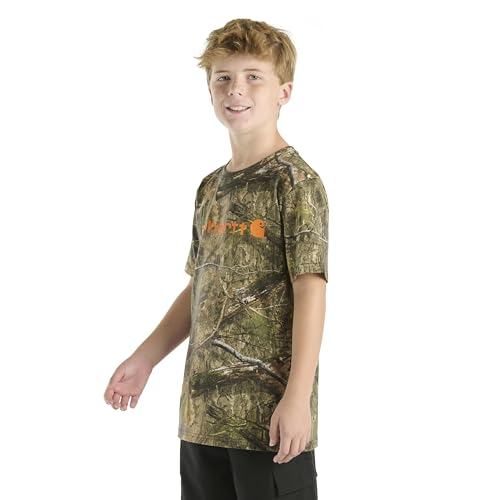 Carhartt Boys' Knit Short Sleeve Crewneck Logo T-Shirt