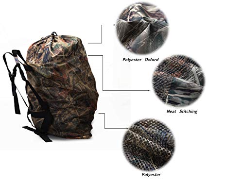 Mesh Decoy Bag for Duck Goose Turkey Waterfowl Hunting with Adjustable Straps