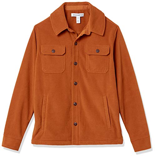 Amazon Essentials Men's Long-Sleeve Polar Fleece Shirt Jacket
