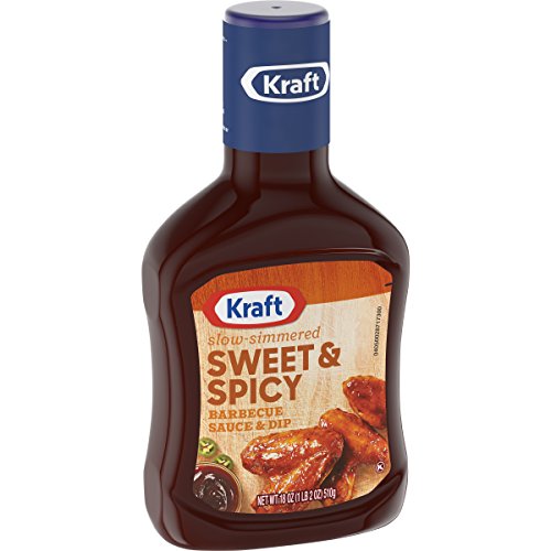 Kraft Sweet & Spicy Slow-Simmered BBQ Barbecue Sauce (18 oz Bottle)