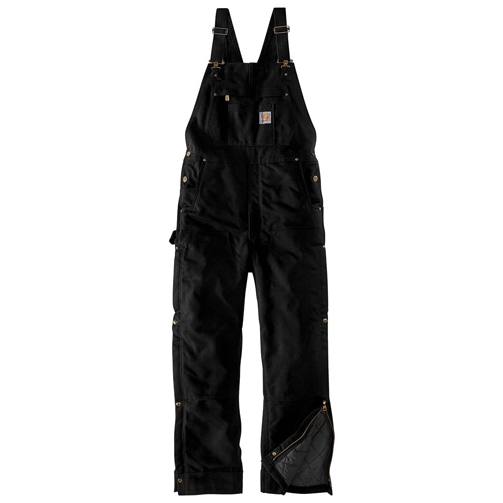 Carhartt mens Loose Fit Firm Duck Insulated Bib Overall