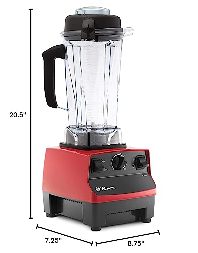 Vitamix 5200 Professional Grade Blender for Smoothies, Food Grinder and Emulsifier, 64oz Pitcher, Red