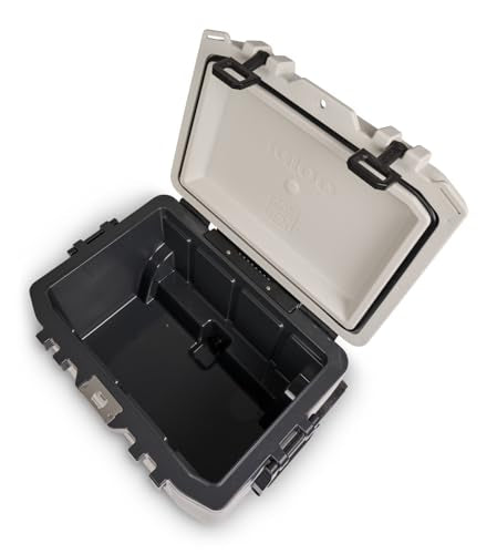 Igloo Trailmate 52Qt Wheeled Cooler, Insulated Hard Shell Ice Chest, Carbonite