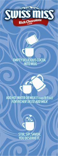 SWISS MISS Milk Chocolate Flavored Hot Cocoa Mix, 38.27 OZ Square Canister