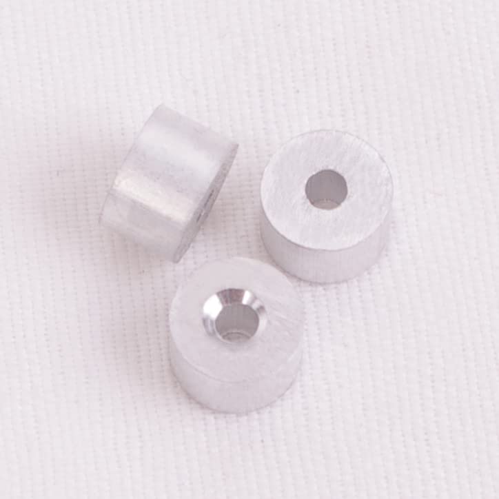 Wire Rope Stop Sleeve, for Wire Rope Dia. 1/16", Aluminum Alloy, PK 100