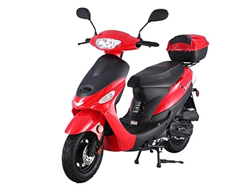 HHH 49cc/ 50cc Scooter Gas Fully Automatic Street Scooter Moped Vino 50 with Matching Trunk 50cc Moped for Adult