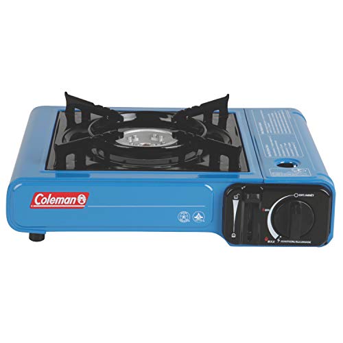 Coleman Classic 1-Burner Butane Stove, Portable Camping Cooktop with Carry Case & InstaStart Ignition, Adjustable Burner with 7650 BTUs of Power