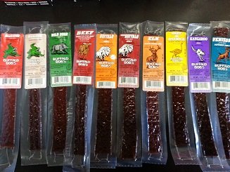 25 Piece Game Jerky Alligator Beef Buffalo Elk Ostrich Kangaroo Venison Wild Boar