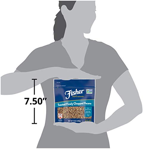 Fisher Chef's Naturals Pecan Halves 24 oz Resealable Bag, Unsalted Raw Nuts for Cooking, Baking & Snacking, Healthy Snacks for Adults, Vegan Protein, Keto Snack, Gluten Free Raw Pecans Halves