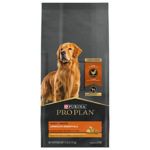 Purina Pro Plan Complete Essentials Shredded Blend Chicken and Rice Dog Food Dry Formula with Probiotics for Dogs - 47 lb. Bag