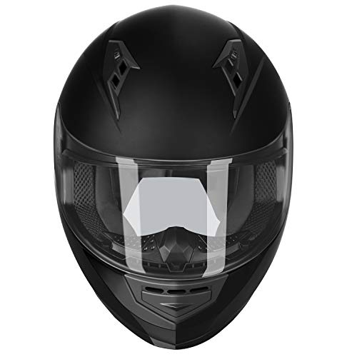 GLX GX11 Compact Motorcycle Helmet - Camo, Large - Full Face w/ Tinted Visor, DOT Approved