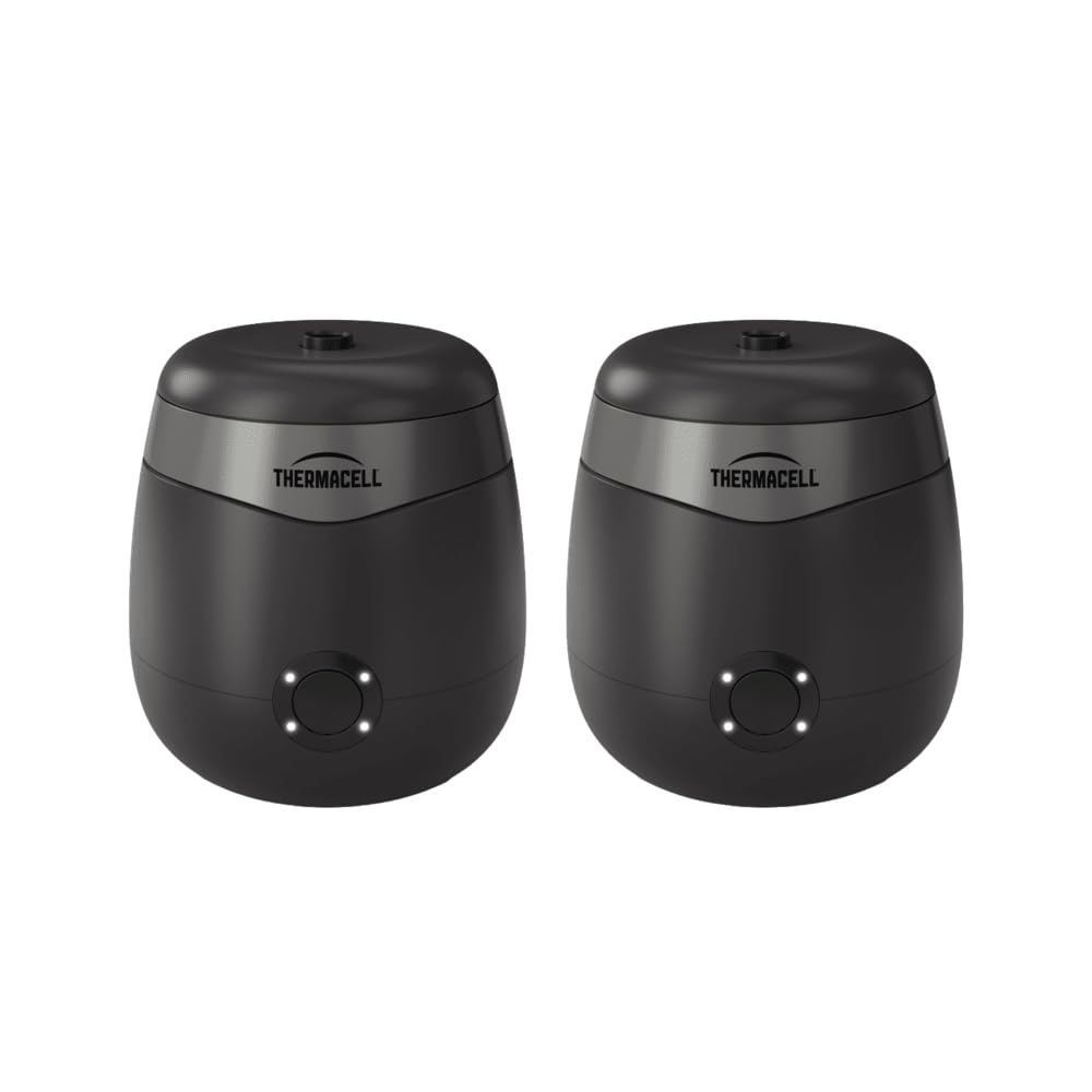 Thermacell Mosquito Repellent E-Series Rechargeable Repeller; Patio Shield 20’ Mosquito Protection Zone; Includes 12-Hr Repellent Refill; No Flame or Scent; Bug Spray and Bug Zapper Alternative