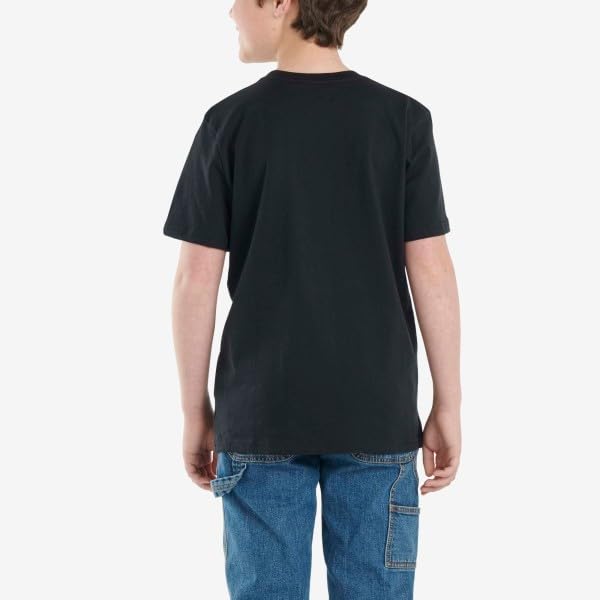 Carhartt Boys' Knit Short Sleeve Crewneck Logo T-Shirt
