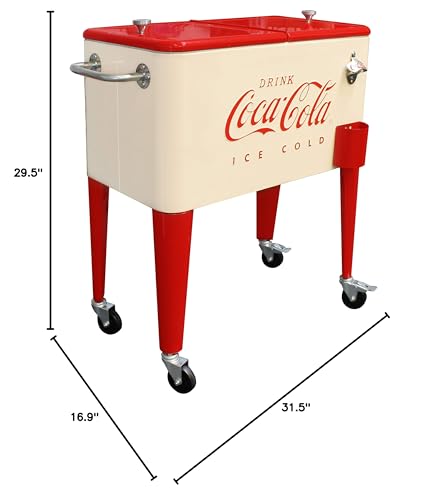 LEIGH COUNTRY CP 98114 Coke Cooler 60QT - Redfish