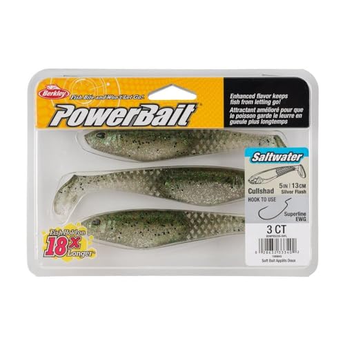 Berkley PowerBait Saltwater CullShad Fishing Soft Bait