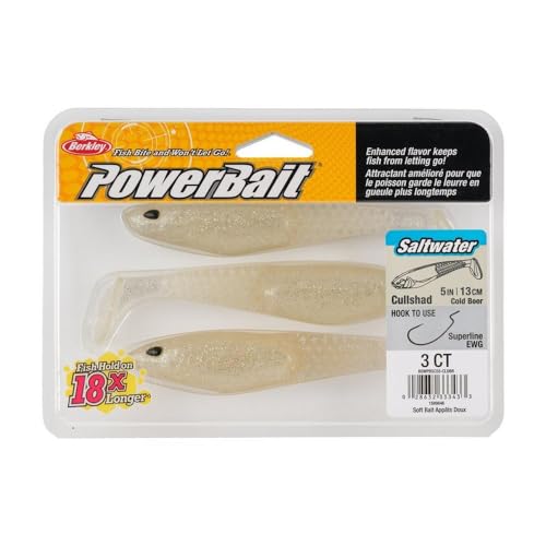 Berkley PowerBait Saltwater CullShad Fishing Soft Bait