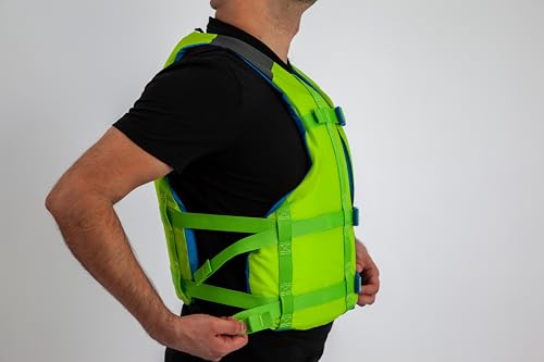 Stohlquist Universal Fit Adult Life Jacket PFD (2 and 4 Pack) Coast Guard Approved for Men and Women 90+ lbs, Lightweight Neoprene and Adjustable, Ideal for Boating, Kayaking & Water Sports