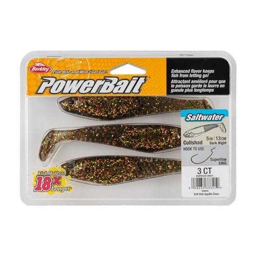 Berkley PowerBait Saltwater CullShad Fishing Soft Bait