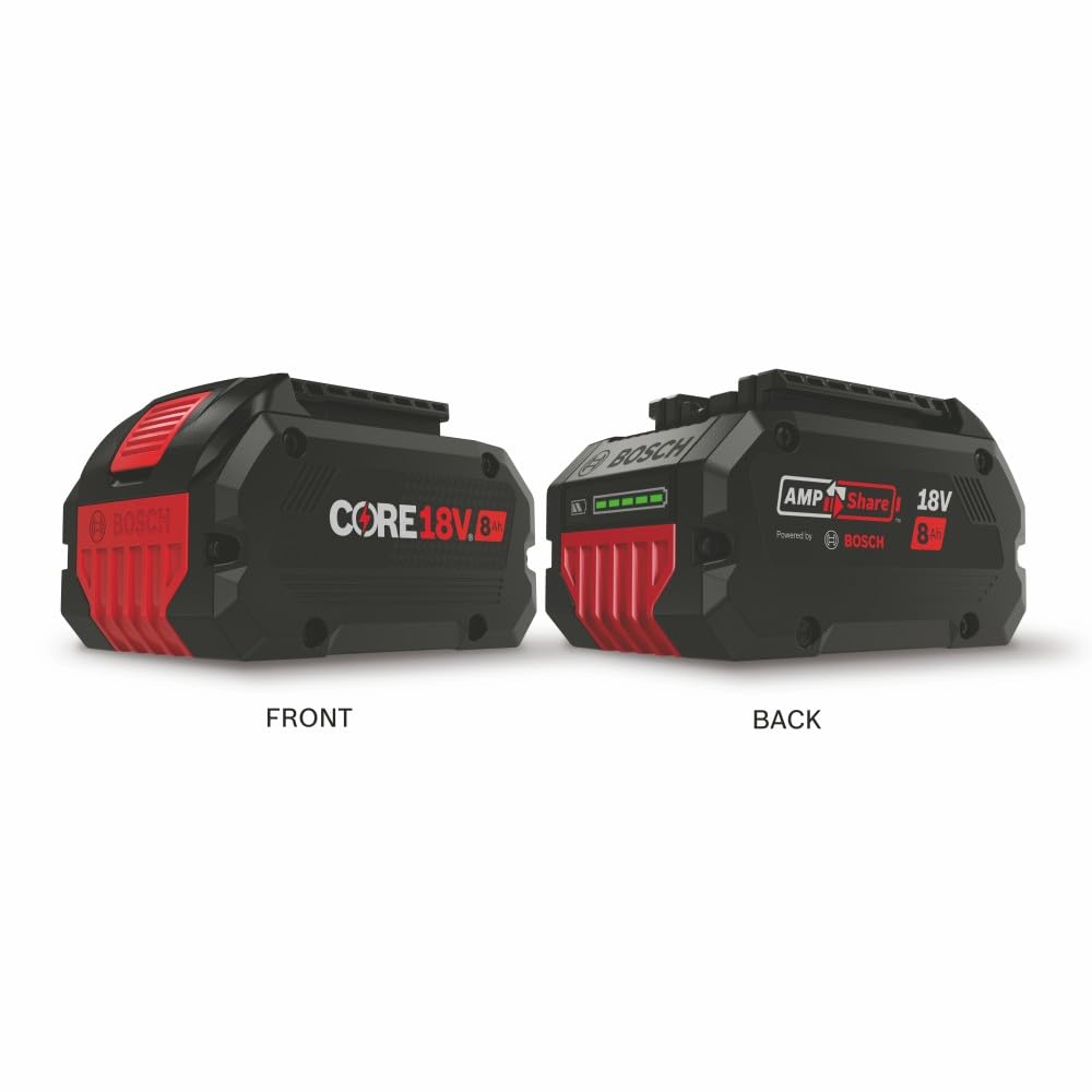 Bosch GBA18V80-2PK 18V CORE18V® Lithium-Ion 8 Ah High Power Battery, 2-Pack