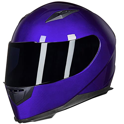 ILM Full Face Motorcycle Street Bike Helmet with Removable Winter Neck Scarf + 2 Visors DOT Model-JK313