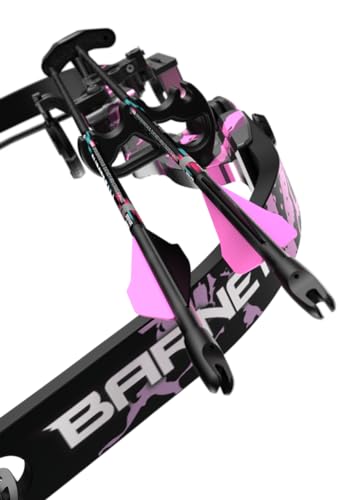 Barnett Tomcat Youth Compound Bow, Right-Handed Bow for Young Archers 8+, 17-22lb Draw Weight, 18-22in Draw Length, with 3 Pin Fiber Optic Sight, 2 Arrows, Attached Quiver
