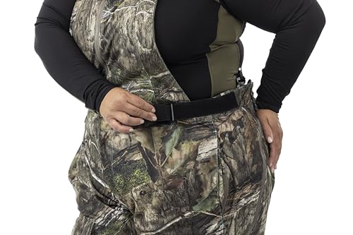 DOING SOMETHING GREAT Kylie 5.0 Camouflage Drop Seat Hunting Bibs for Women, DWR Waterproof, Thin Profile 120g Insulated