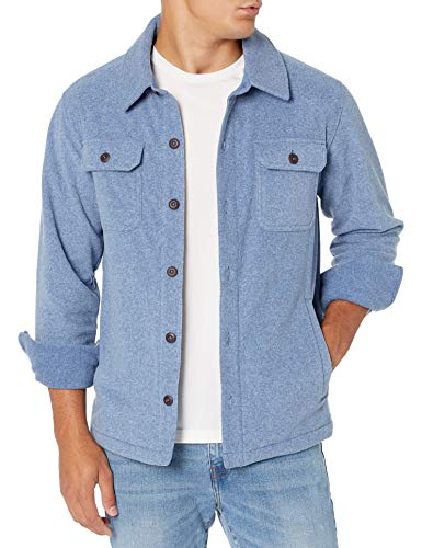 Amazon Essentials Men's Long-Sleeve Polar Fleece Shirt Jacket