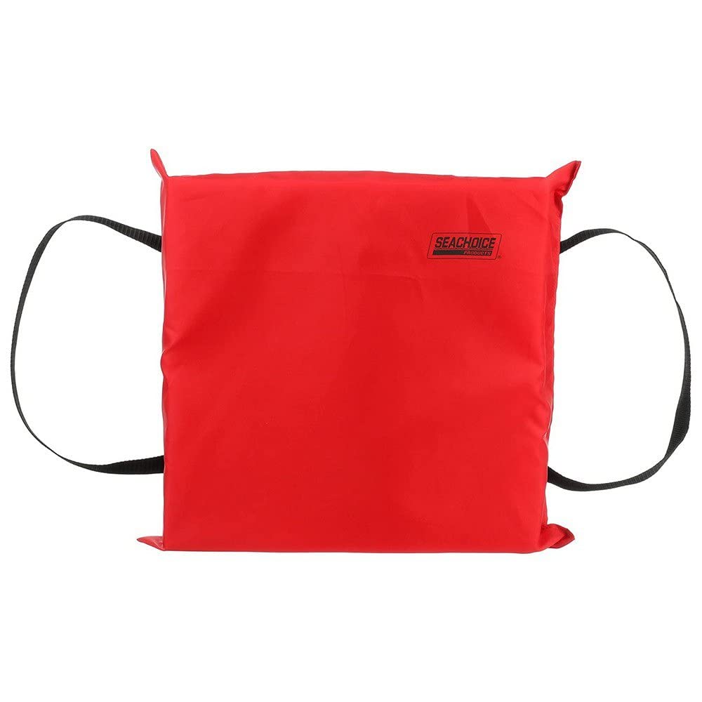 Seachoice Emergency Marine Foam Flotation Cushion, Square, 15 in. X 15 in, Red