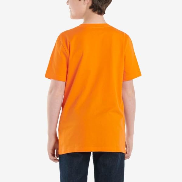 Carhartt Boys' Knit Short Sleeve Crewneck Logo T-Shirt