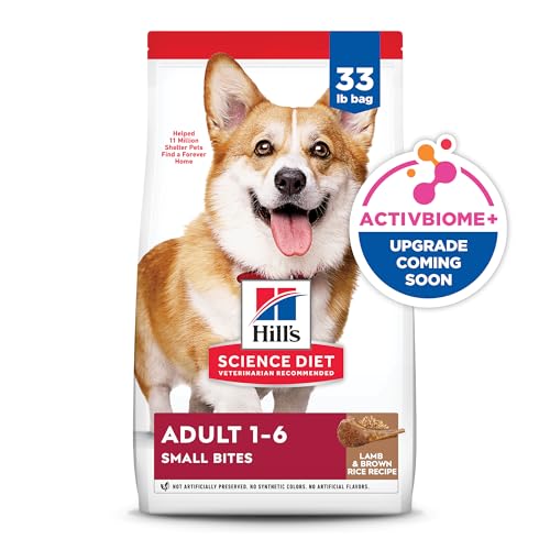 Hill's Science Diet Adult 1-6, Adult 1-6 Premium Nutrition, Small Kibble, Dry Dog Food, Chicken & Barley, 35 lb Bag