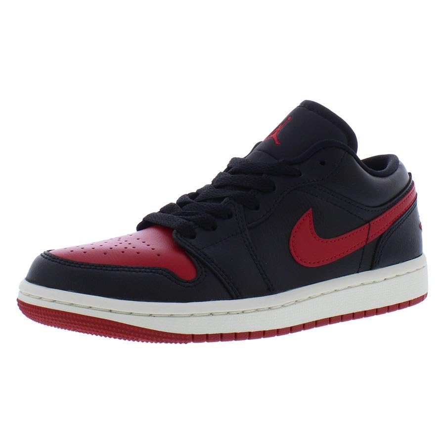 Jordan Women's 1 Low Black/Gym Red-Sail (DC0774 061) - 10.5